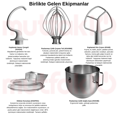 KitchenAid Heavy Duty Stand Mikser, 4.8 Lt Beyaz - 3