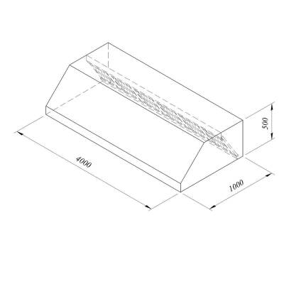 Öztiryakiler Davlumbaz Duvar Tipi Filtreli 400x100 cm - 1