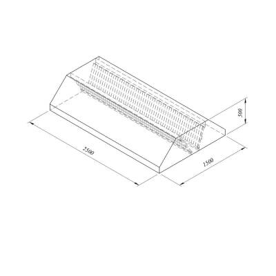 Öztiryakiler Davlumbaz Orta Tip Filtreli 250x150 cm - 1