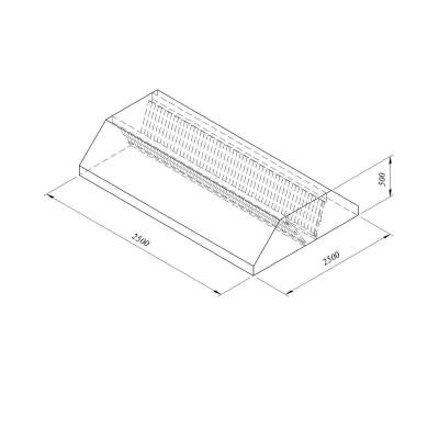 Öztiryakiler Davlumbaz Orta Tip Filtreli 250x250 cm - 1