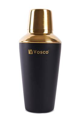 Vosco VSC-K3G 3 Parça Golden Bar Kokteyl Seti, Siyah - 3