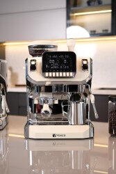 Vosco VST-520EC Öğütücülü Barista Espresso Kahve Makinesi, 1 Gruplu, Beyaz - 3